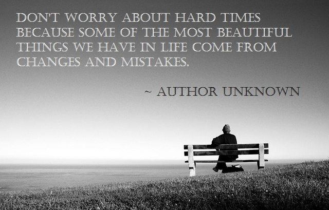 worry about hard times