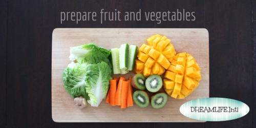 prepare fruit and vegetables