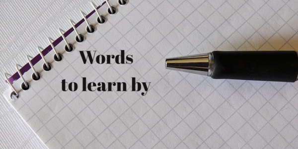 words to learn by