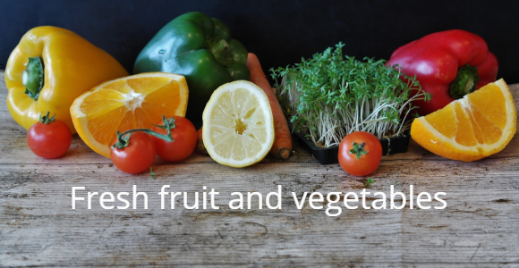 Fresh fruit and vegetables